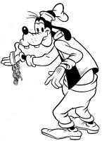 kolorowanki Goofy do wydruku malowanka Disney numer 52